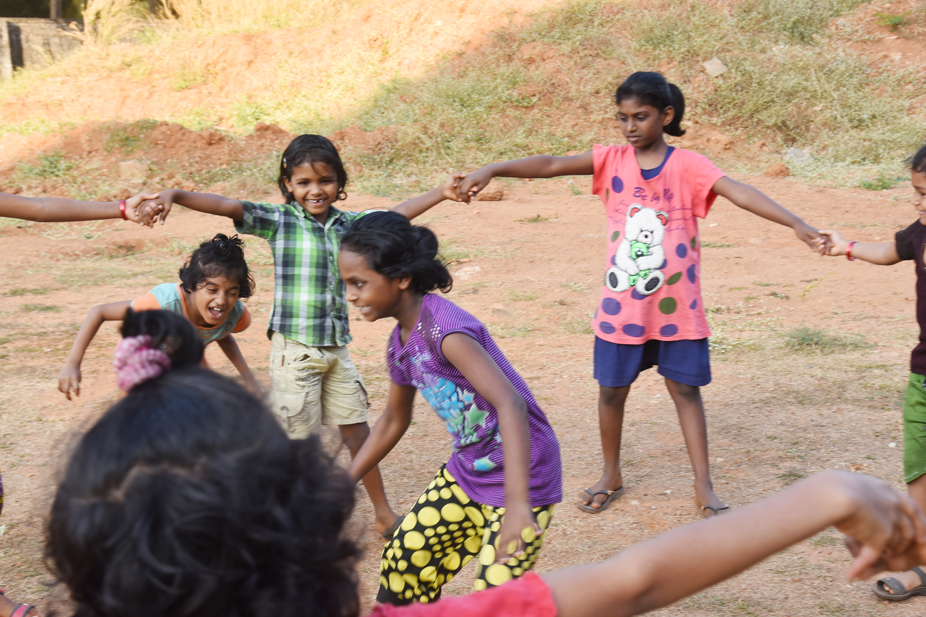 Girls playing